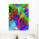 Abstract Psychedelic Leaf-and-drops Psychedelic Wall Decal
