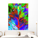 Abstract Psychedelic Leaf-and-drops Psychedelic Wall Decal
