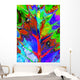 Abstract Psychedelic Leaf-and-drops Psychedelic Wall Decal