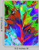 Abstract Psychedelic Leaf-and-drops Psychedelic Wall Decal