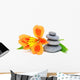 Lily Flower and Pebble Wall Decal