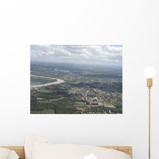 Aerial Bordeaux Wall Decal