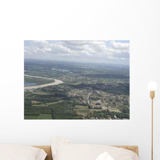 Aerial Bordeaux Wall Decal