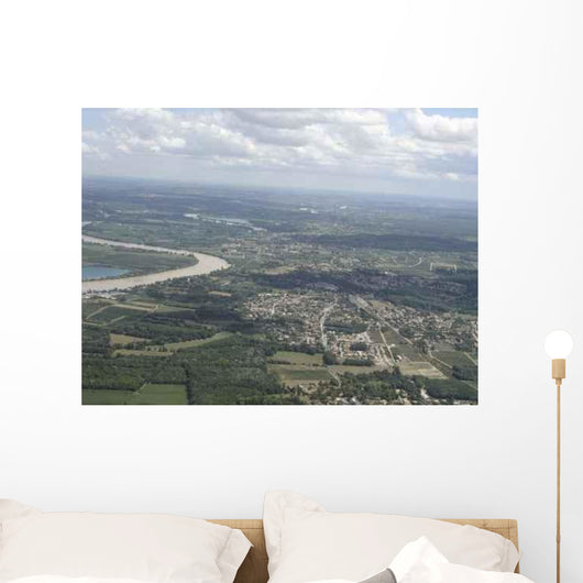 Aerial Bordeaux Wall Decal