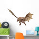 Log Neck Dragon Hunting Wall Decal
