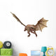 Log Neck Dragon Hunting Wall Decal