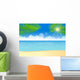 Tropical Beach Illustration Wall Decal