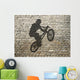 BMX Rider Shadow on Wall (Right) Wall Decal