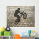 BMX Rider Shadow on Wall (Right) Wall Decal