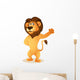 Funny Lion Cartoon Wall Decal
