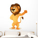Funny Lion Cartoon Wall Decal