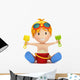 3D Render Kid Playing Wall Decal