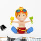 3D Render Kid Playing Wall Decal