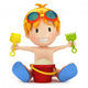 3D Render Kid Playing Wall Decal