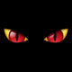 Evil Red Eye Wall Decal