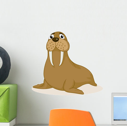 Walrus Cartoon Wall Decal