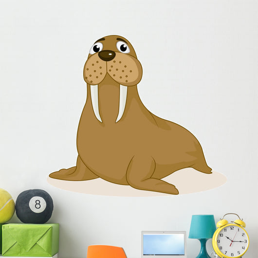 Walrus Cartoon Wall Decal