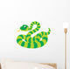 Green Striped Snake Wall Decal