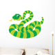 Green Striped Snake Wall Decal