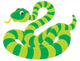 Green Striped Snake Wall Decal