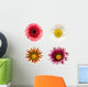Four Flowers Wall Stickers Wall Decal