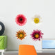 Four Flowers Wall Stickers Wall Decal