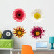 Four Flowers Wall Stickers Wall Decal