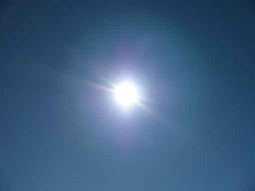 Sun Alone Blue Sky Wall Decal