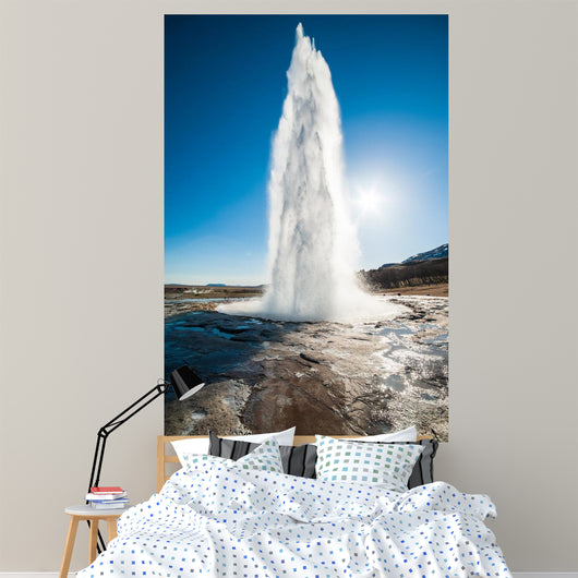 Geyser Eruption Iceland Wall Decal