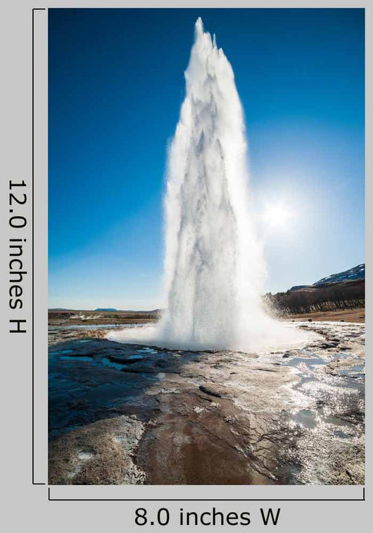 Geyser Eruption Iceland Wall Decal