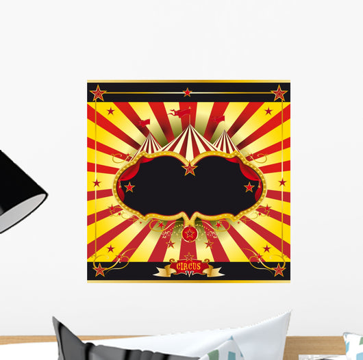 Red and Yellow Circus Wall Decal