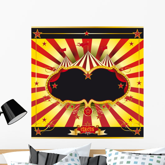Red and Yellow Circus Wall Decal