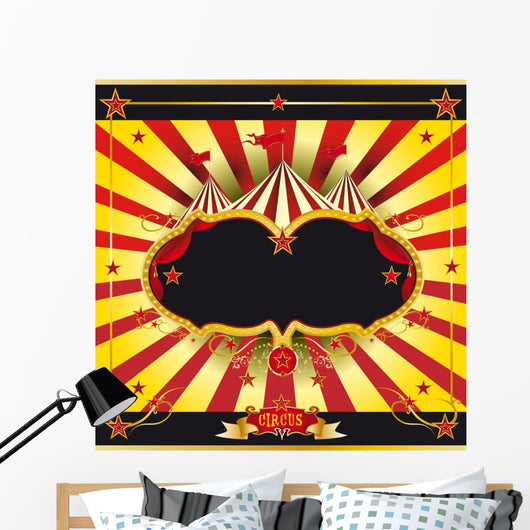 Red and Yellow Circus Wall Decal
