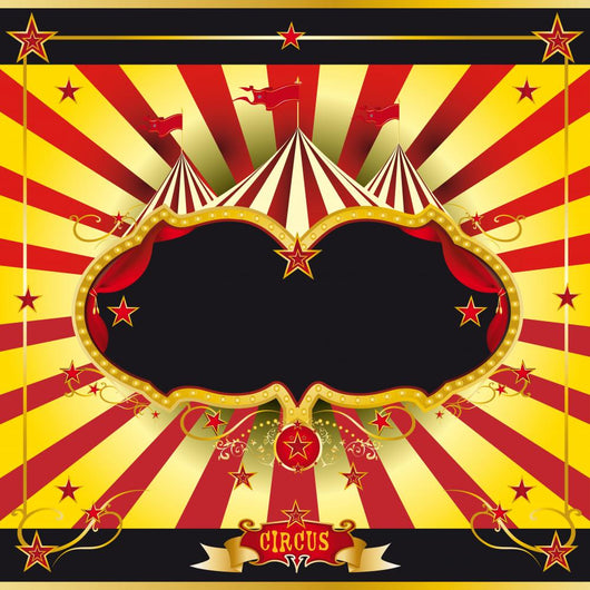 Red and Yellow Circus Wall Decal