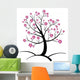 Cherry Tree Illustration Wall Decal