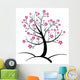 Cherry Tree Illustration Wall Decal