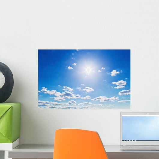 Clouds against Blue Sky Wall Decal