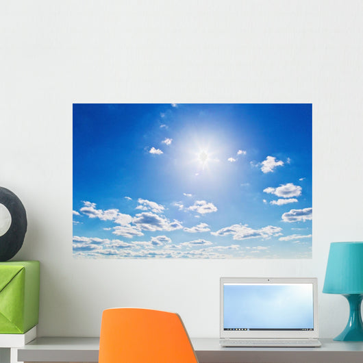 Clouds against Blue Sky Wall Decal