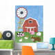 Farm Animal Stand Front Wall Decal