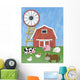 Farm Animal Stand Front Wall Decal