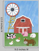 Farm Animal Stand Front Wall Decal