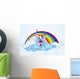 Cartoon Castle Sky Wall Decal