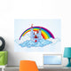 Cartoon Castle Sky Wall Decal