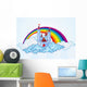 Cartoon Castle Sky Wall Decal