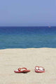 Flip Flops Empty Sandy Wall Decal