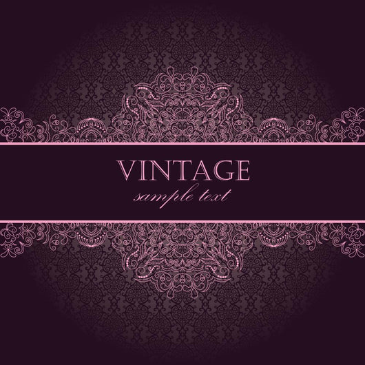 Elegant Vintage Card Wall Decal