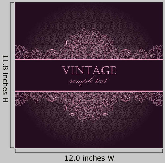 Elegant Vintage Card Wall Decal