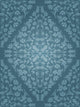 Seamless Blue Retro Floral Pattern Wall Decal