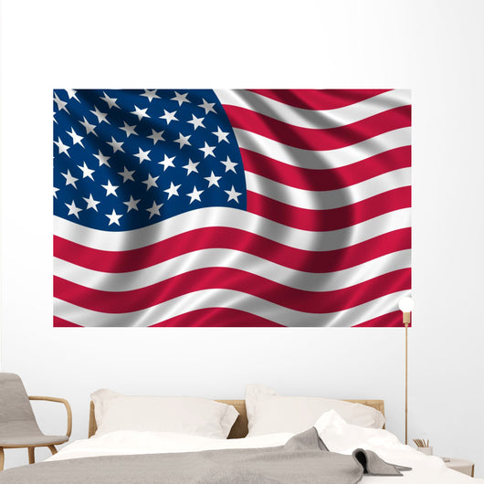 USA Flag Wall Decal