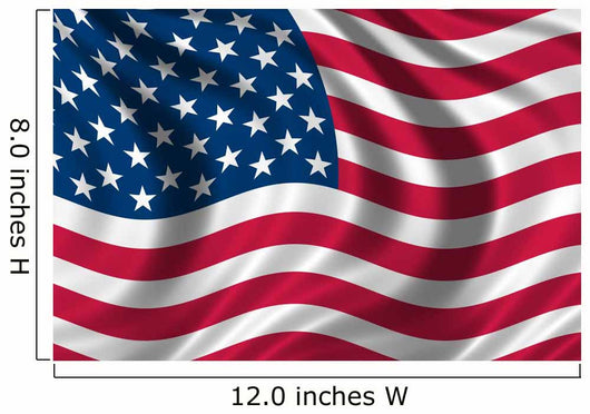 USA Flag Wall Decal